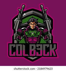 Illustration vector graphic of “COLBECK” for apparel design merchandise, such as logos on product packaging
