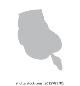 Illustration vector graphic of appendicitis icon