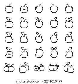 Illustration Vector Graphic of Apple fruit icon