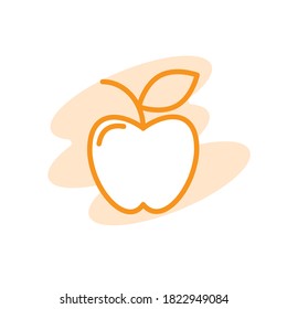 Illustration Vector graphic of apple icon. Fit for food, organic, diet, fresh, healthy etc.