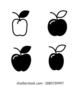 Illustration Vector Graphic of Apple icon set