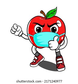 ilustración vectorial gráfico de manzana perfecta para productos nutricionales, etc.