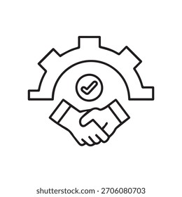 Illustration vector graphic of Approved Partnership