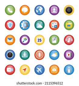 Illustration vector graphic of apps icon. Perfect for mobile app icons and web, etc.