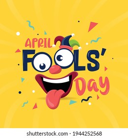 Illustration vector graphic of april fools day