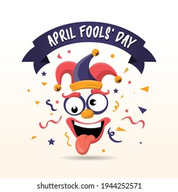 Illustration vector graphic of april fools day