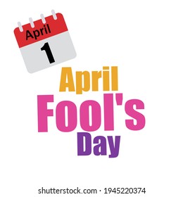 Illustration vector graphic of April fool's day