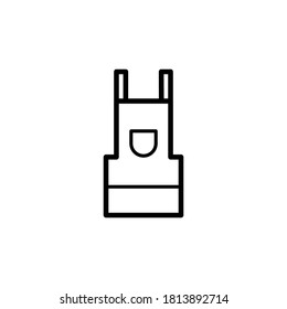 Illustration Vector graphic of apron icon