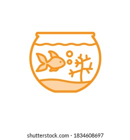 Illustration Vector graphic of aquarium icon template