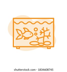 Illustration Vector graphic of aquarium icon template