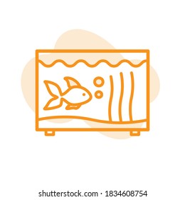 Illustration Vector graphic of aquarium icon template