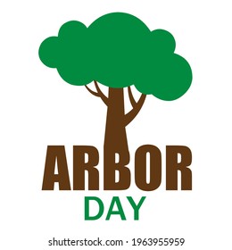 Illustration vector graphic of arbor day