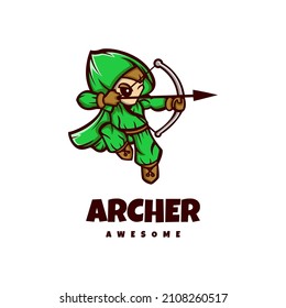 Illustration vector graphic of Archer, good for logo design