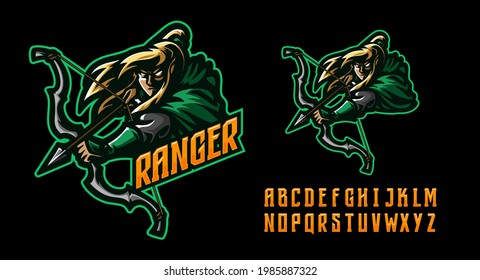 illustration vector graphic of Archer mascot logo perfect for sport and e-sport team