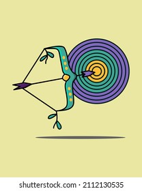 Illustration vector graphic of Archery