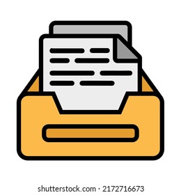 Illustration Vector Graphic of archive papers, library files icon