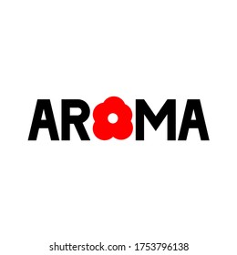 Gráfico vectorial de ilustración de aroma con color rojo 