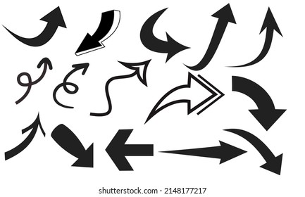 
Ilustración vectorial gráfico de flecha buena para direcciones