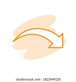 Illustration Vector graphic of arrow icon. Fit for direction, navigation, refresh etc.