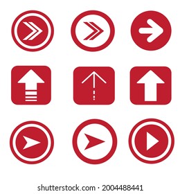 illustration vector graphic of arrow icon 