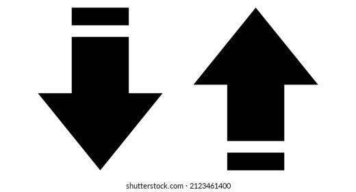 Gráfico vectorial de ilustración del icono de flecha
