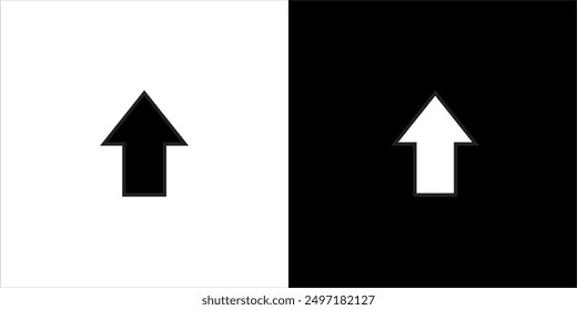 Illustration, Vektorgrafik des Pfeilsymbols, schwarz-weiß
