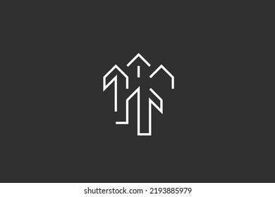 Illustration vector graphic of arrow line art. Good for icon, symbol, or logo