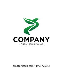 Illustration vector graphic of Arrow logo. Bird shape. Design inspiration. Fit to your Business, Company, etc