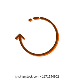 Gráfico vectorial de ilustración de restablecimiento de flecha