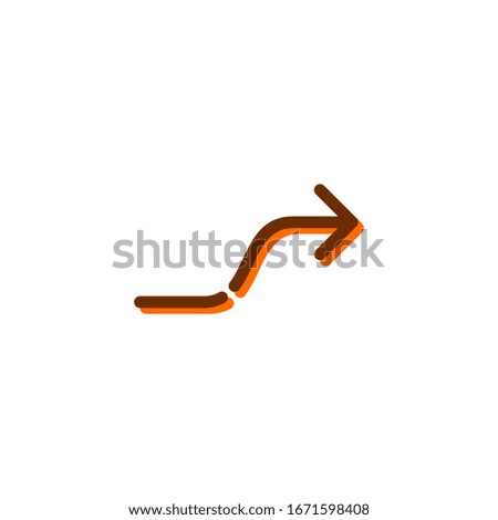 Illustration vector graphic of arrow right icon