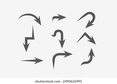 Ilustración Vector gráfico de la colección de conjunto de flechas