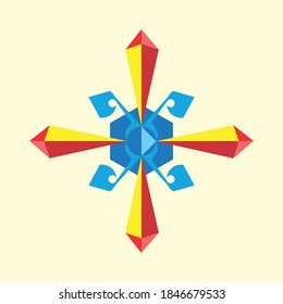 illustration vector graphic of arrows background fit for logo 