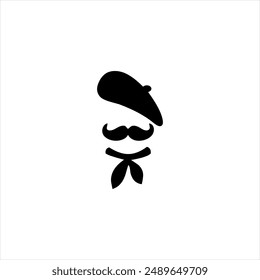 Ilustración Vector gráfico de arte y herramientas icono, blanco y negro