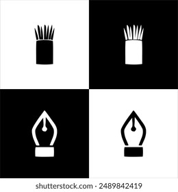 Illustration vector graphic of art and toolsicon, black and white 