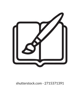 Ilustración Vector gráfico del libro de creación artística