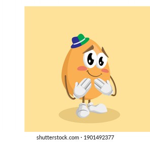 Illustration vector graphic of with ashamed poses. Perfect for card, poster, banner, etc.
