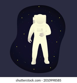 Illustration vector graphic of astronaut. Perfect to use for user interface character.
