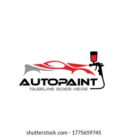 Illustration Vector Graphic Of Auto Car Body Paintings Logo Design Template