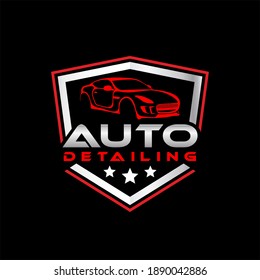 Illustration vector graphic of auto detailing servis logo design template