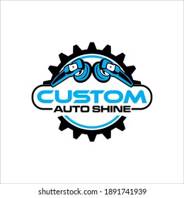 Illustration vector graphic of auto detailing servis logo design template