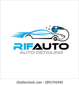 Illustration vector graphic of auto detailing servis logo design template