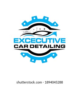 Illustration vector graphic of auto detailing servis logo design template