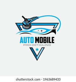 Illustration vector graphic of auto detailing servis logo design template