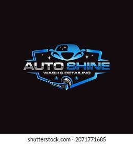 Illustration vector graphic of auto detailing services logo design template