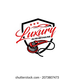 Illustration vector graphic of auto detailing servis logo design template