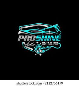 Illustration vector graphic of auto detailing servis logo design template - Shutterstock ID 2112756179