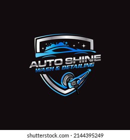 Illustration vector graphic of auto detailing servis logo design template