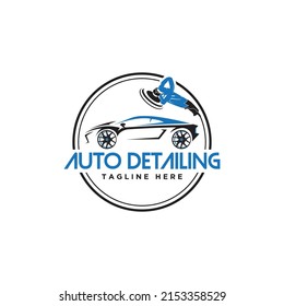 Illustration vector graphic of auto detailing servis logo design template