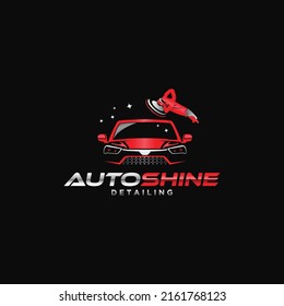 Illustration vector graphic of auto detailing servis logo design template