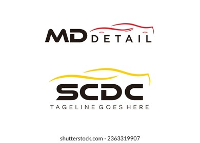 Illustration vector graphic of auto detailing servis logo design template